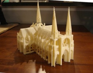 3D Printer image of cathedral