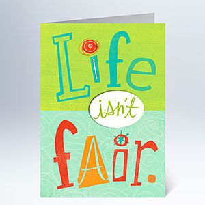 Life Isn't Fair Unemployment Card