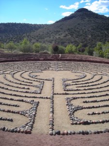 Outdoor labyrinth
