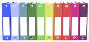 rainbow binders